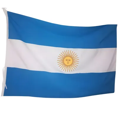 BANDERA ARGENTINA TELA 90X150CM X12
