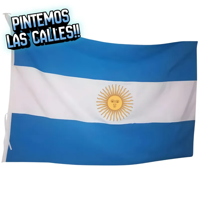 BANDERA ARGENTINA TELA 60X90CM X12