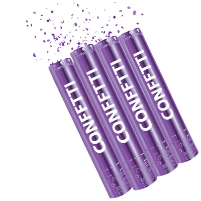 POPPER LANZA PAPELES METALIZADO VIOLETA X12