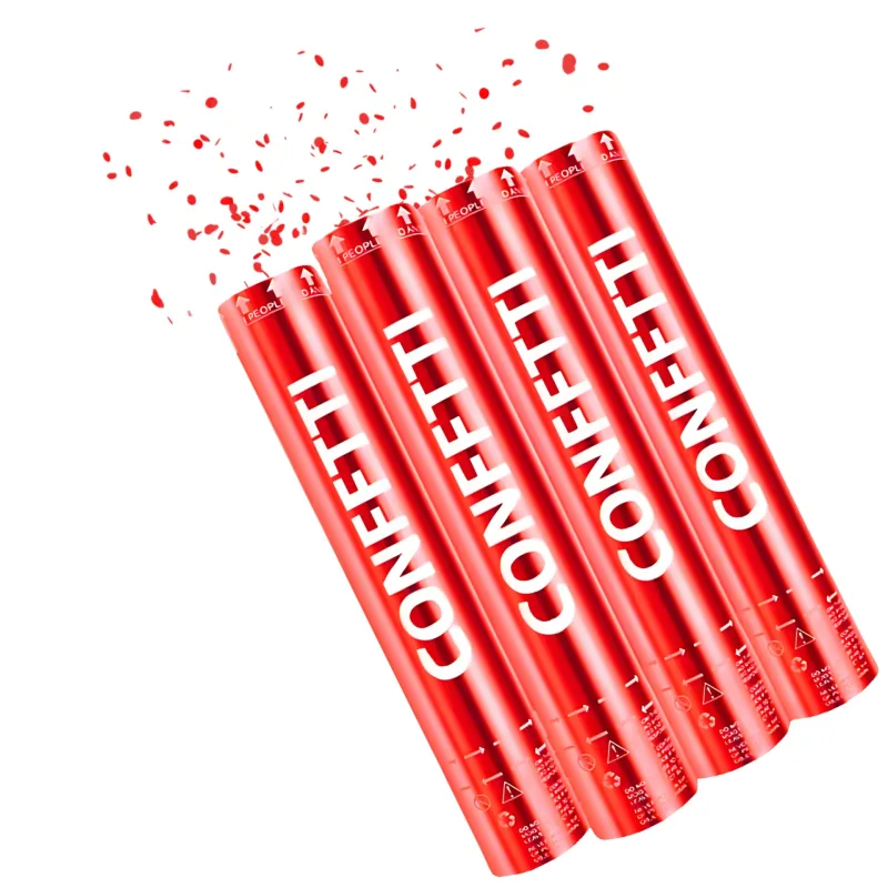 POPPER LANZA PAPELES METALIZADO ROJO X12