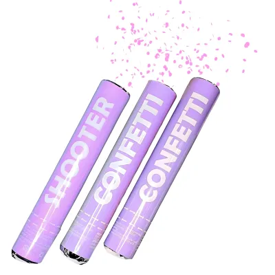 POPPER LANZA PAPELES PASTEL LILA X12