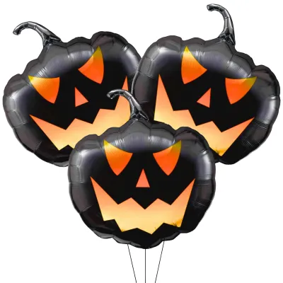 *Preventa* Globo Calabaza Negra X10 Unidades