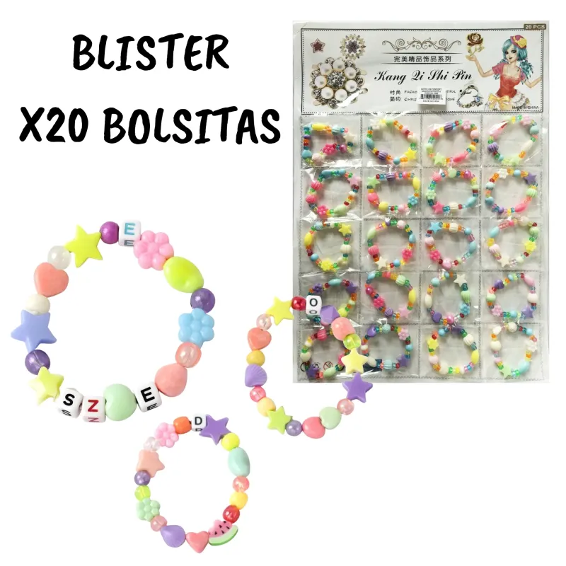 PULSERAS INFANTILES SURTIDAS X20