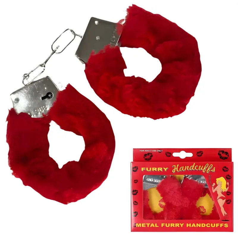 ESPOSAS DE PELUCHE ROJO