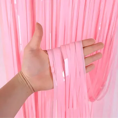 CORTINA PASTEL ROSA X12 UNIDADES