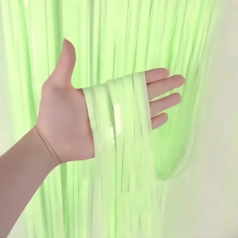 CORTINA PASTEL VERDE X12 UNIDADES