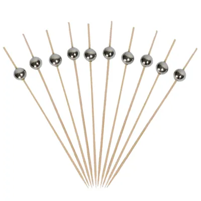 PINCHES DE COPETIN BOLITAS PLATEADAS 50 UNIDADES X10