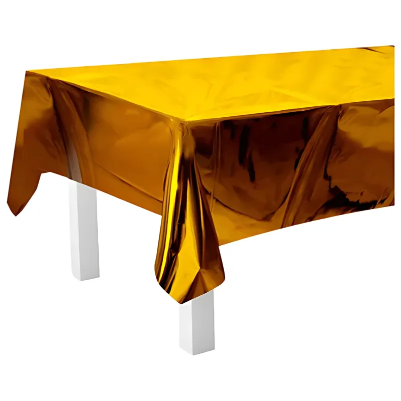 MANTEL METALIZADO DORADO X12 UNIDADESS