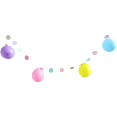 *Preventa* Set Cortina Y Globos Multicolor Pastel