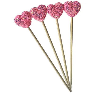 *Preventa* Cake Topper Corazones Gibreados Rosas