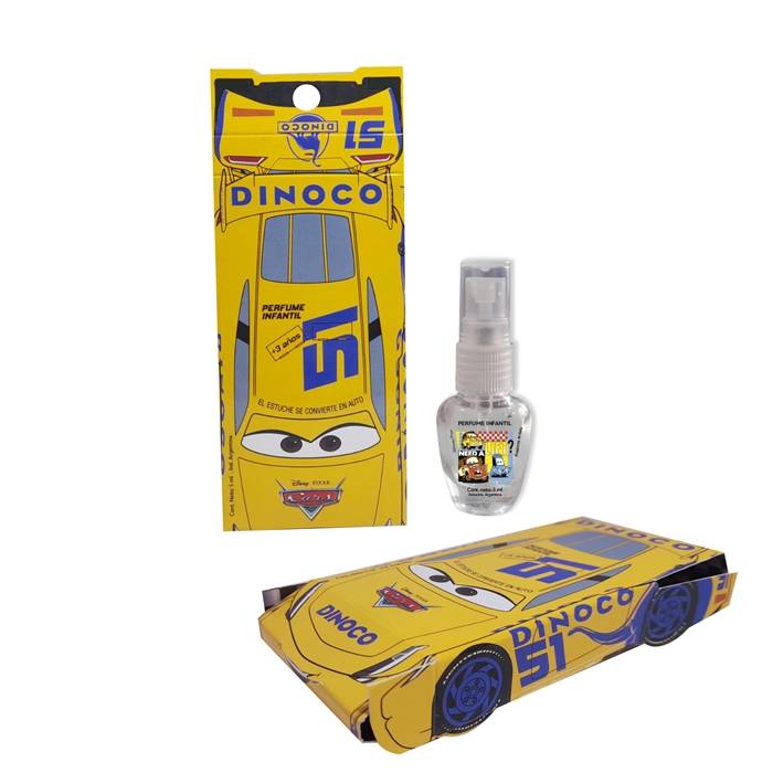PERFUME 5ML DINOCO CARS BLISTER FORMITA X1 UNIDAD