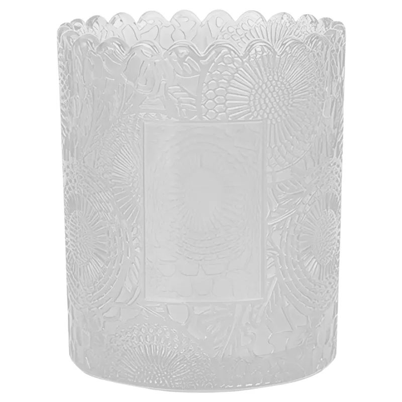 ENVASE PARA FABRICACIÓN DE VELAS LABRADO BLANCO X6 UNIDADES