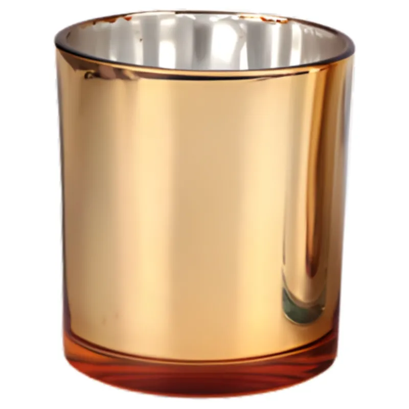 ENVASE PARA FABRICACIÓN DE VELAS DORADO X6 UNIDADES